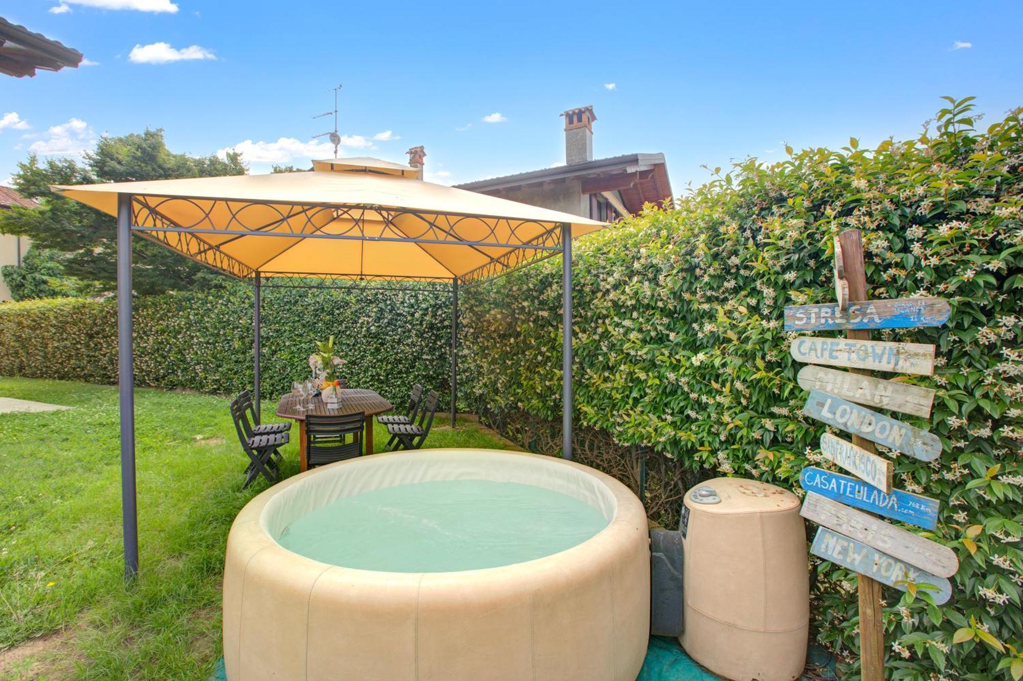 La Luna Nel Lago Lake View Garden - Happy Rentals Ispra Buitenkant foto